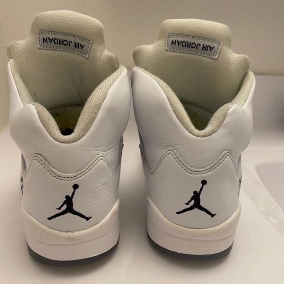 Jordan Five Metallic White (used) main image 4